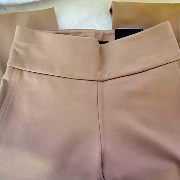 BNWOT EXPRESS Women's Tan High-Waisted Ankle Pants - Picture 3 of 7